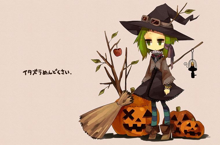 Картинки аниме девушки хэллоуин (25)