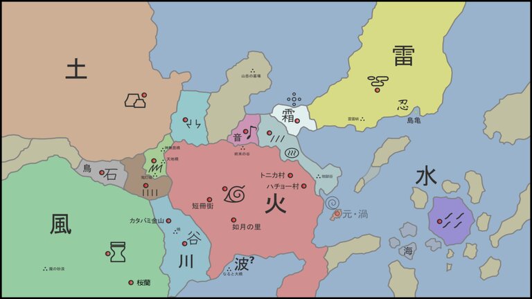 Карта мира Шиноби