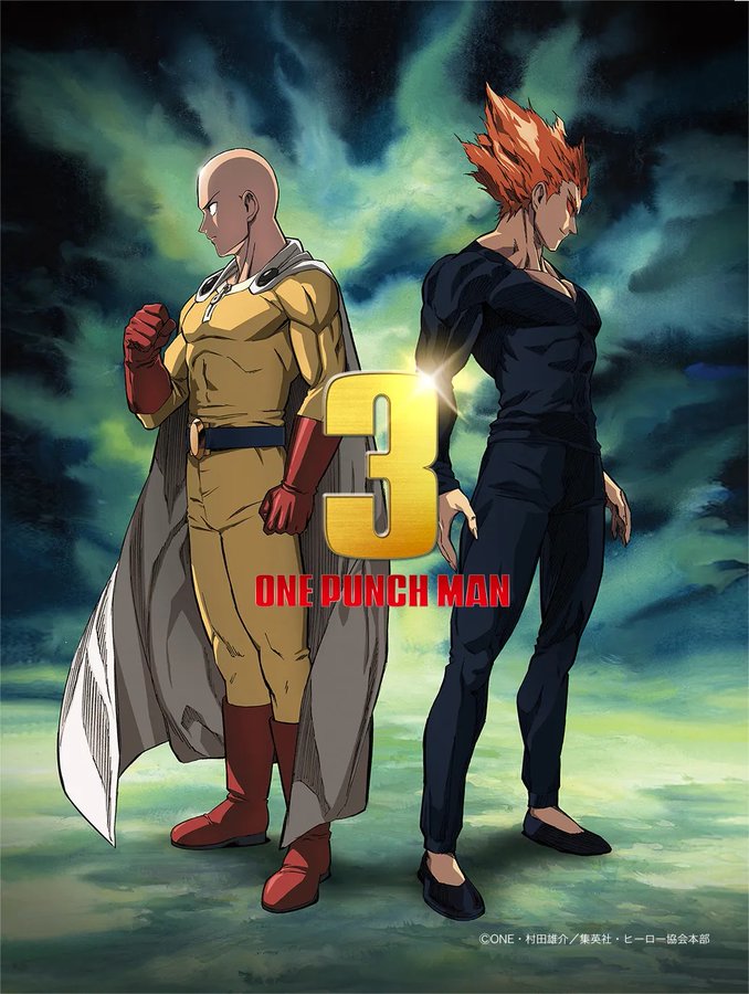 One Punch Man 3 сезон постер