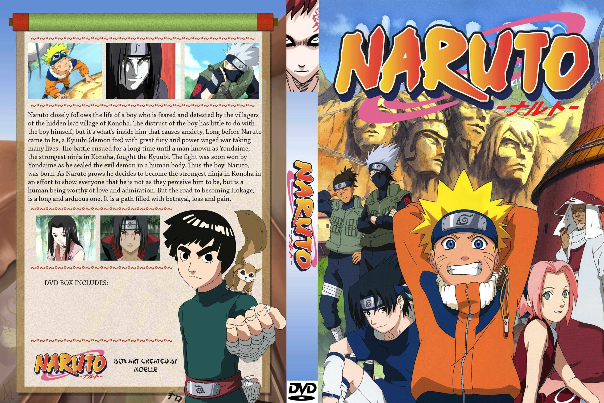 Обложки DVD с Наруто 001