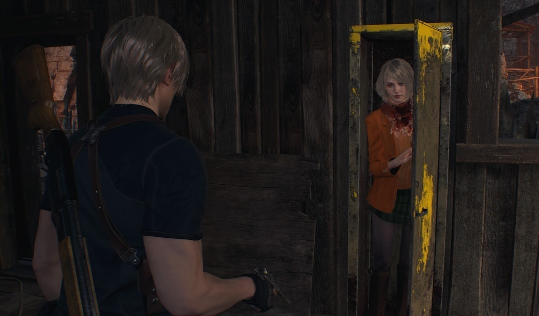 Resident Evil 4 Эшли прячется в шкафу