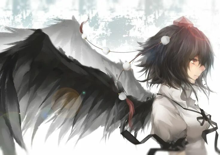 Ангел с черными крыльями арт 3