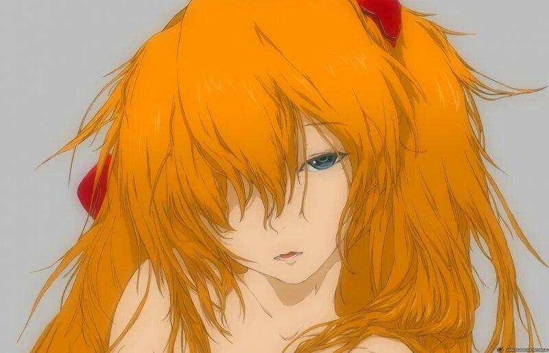 Аниме девушка с оранжевыми волосами 5