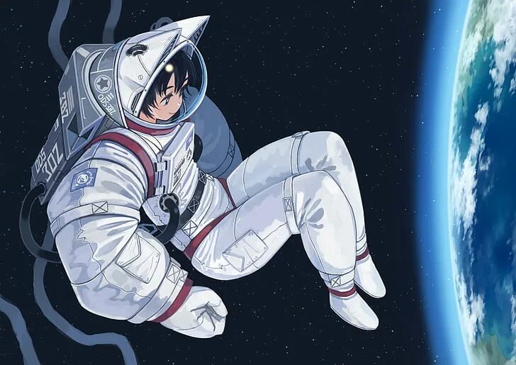Аниме космонавт 3