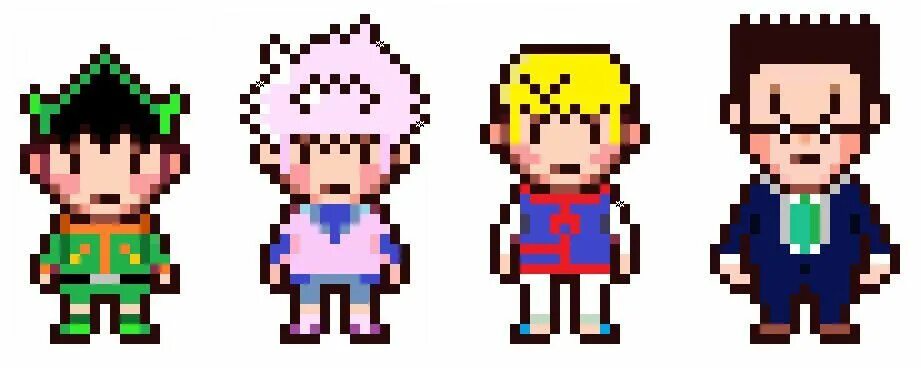 Аниме персонажи по пикселям 23