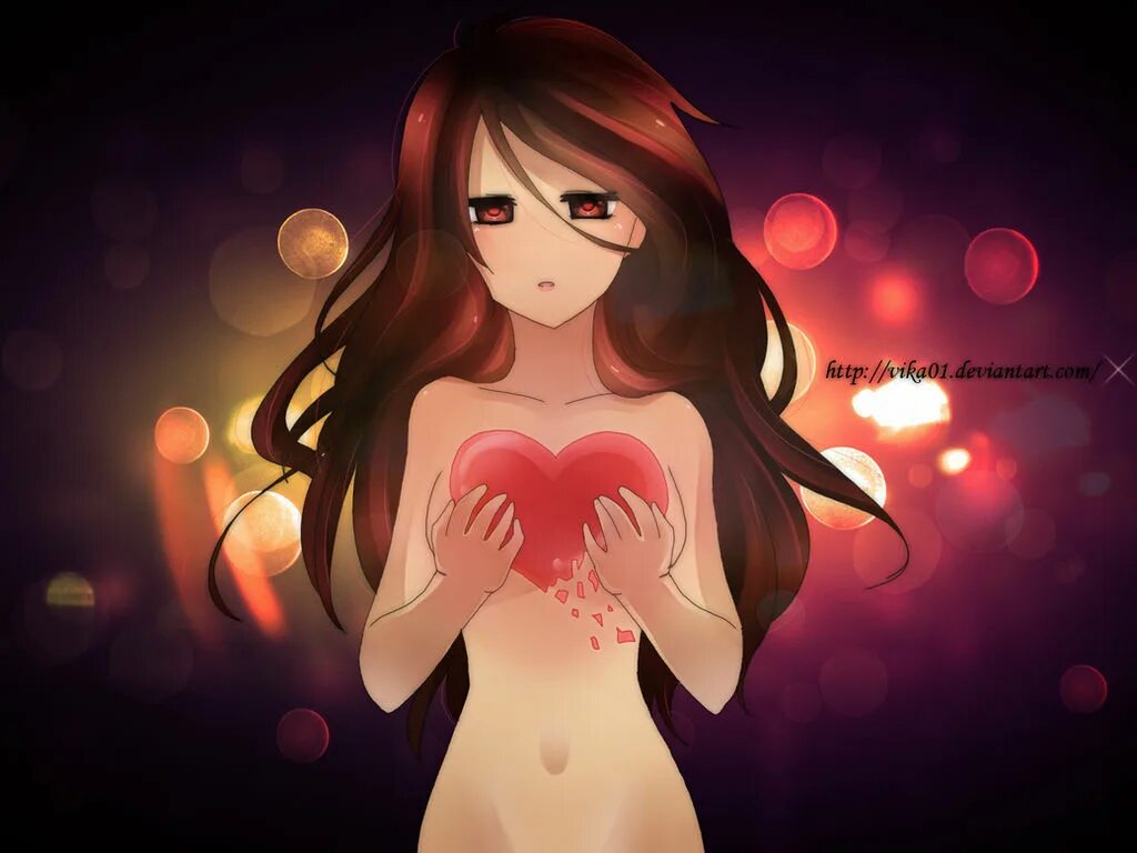 Аниме разбитое сердце девушки 16