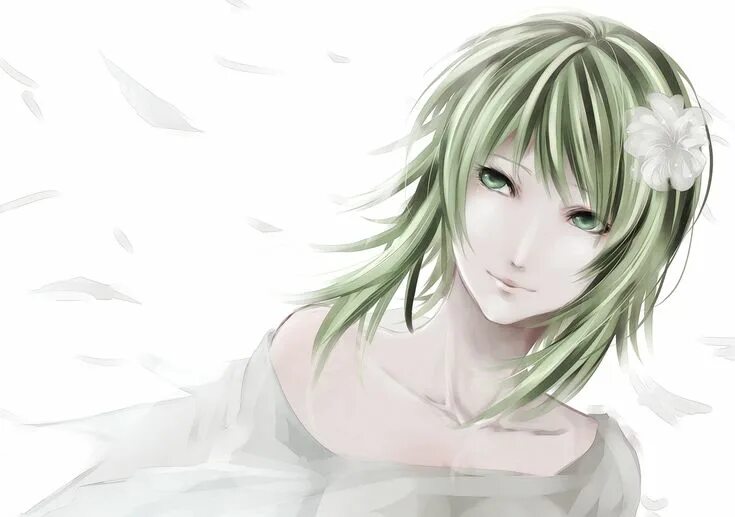 Девочка с зелеными волосами аниме 13