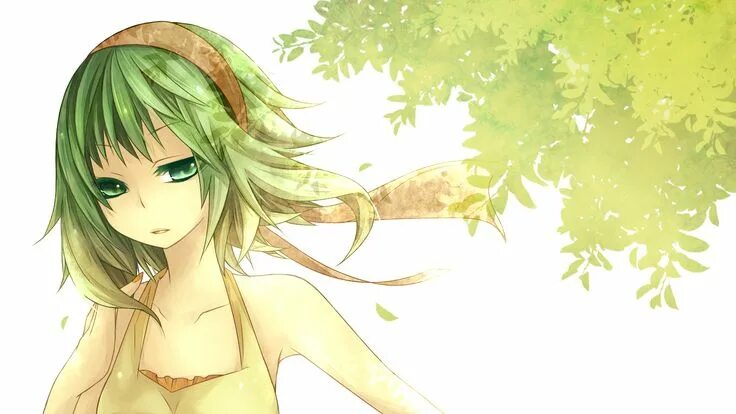 Девочка с зелеными волосами аниме 14