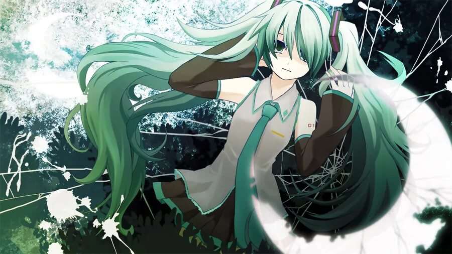 Девочка с зелеными волосами аниме 6