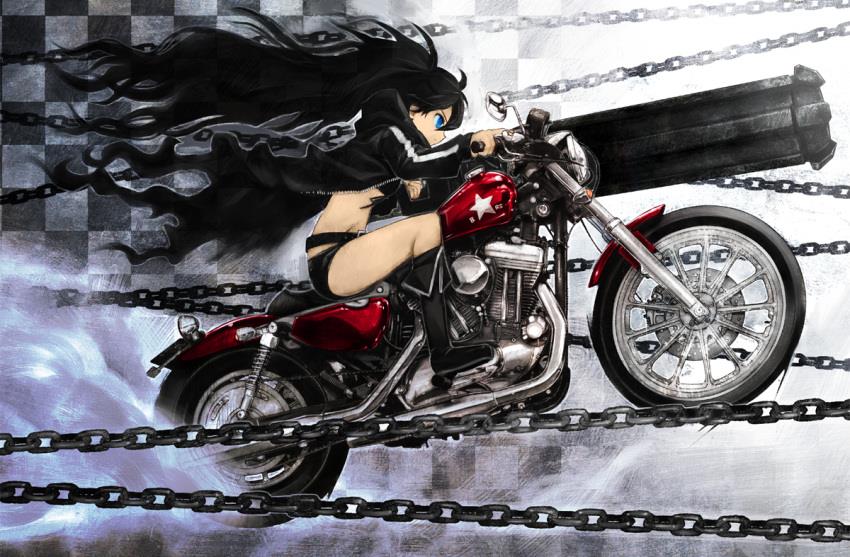 Девушка на мотоцикле арт иллюстрация 25