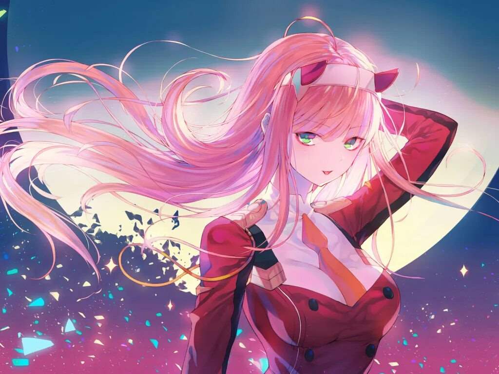 Девушка с розовыми волосами и рожками из какого аниме 10