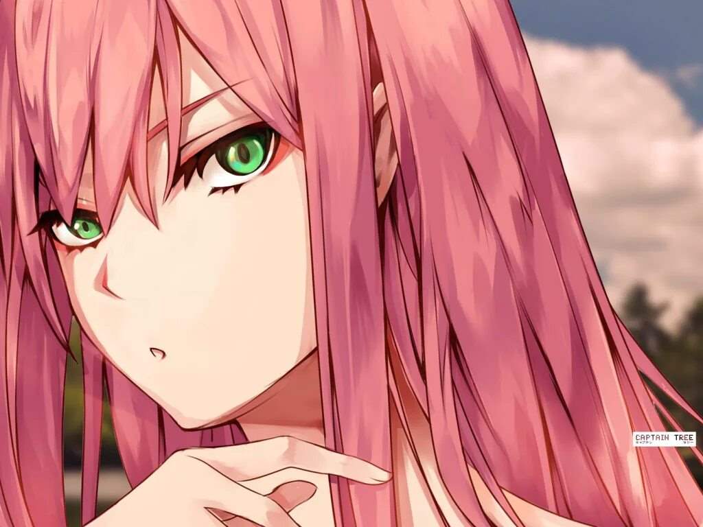 Девушка с розовыми волосами и рожками из какого аниме 8