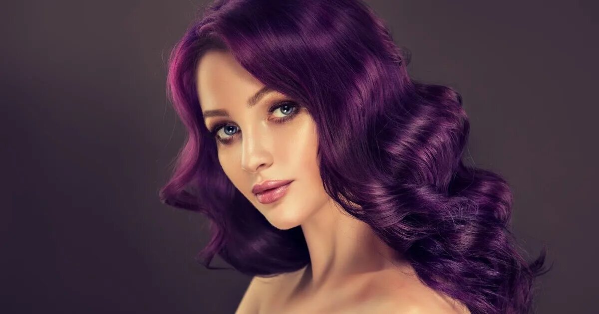 Красивые девушки с фиолетовыми волосами 14