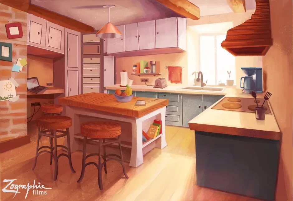 Кухня в стиле аниме 1