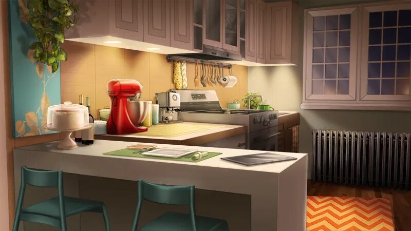 Кухня в стиле аниме 12