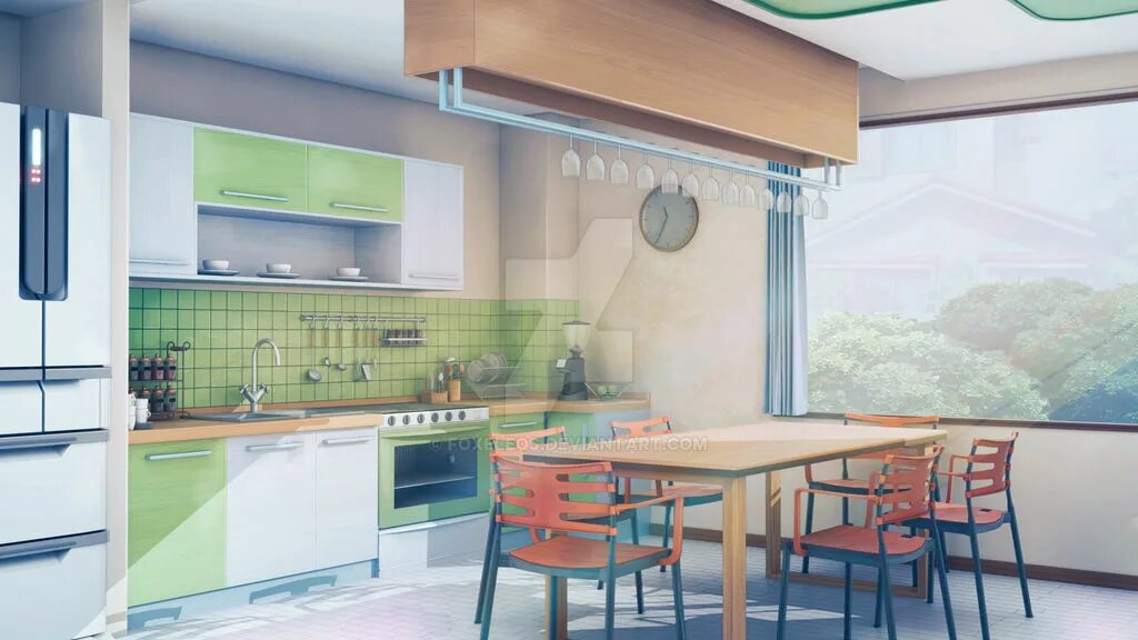Кухня в стиле аниме 13