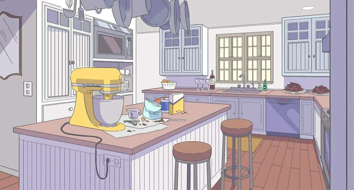 Кухня в стиле аниме 14