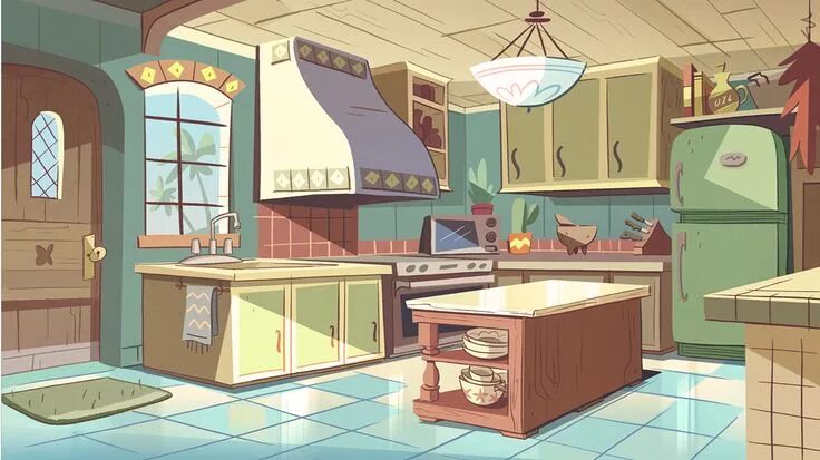 Кухня в стиле аниме 16