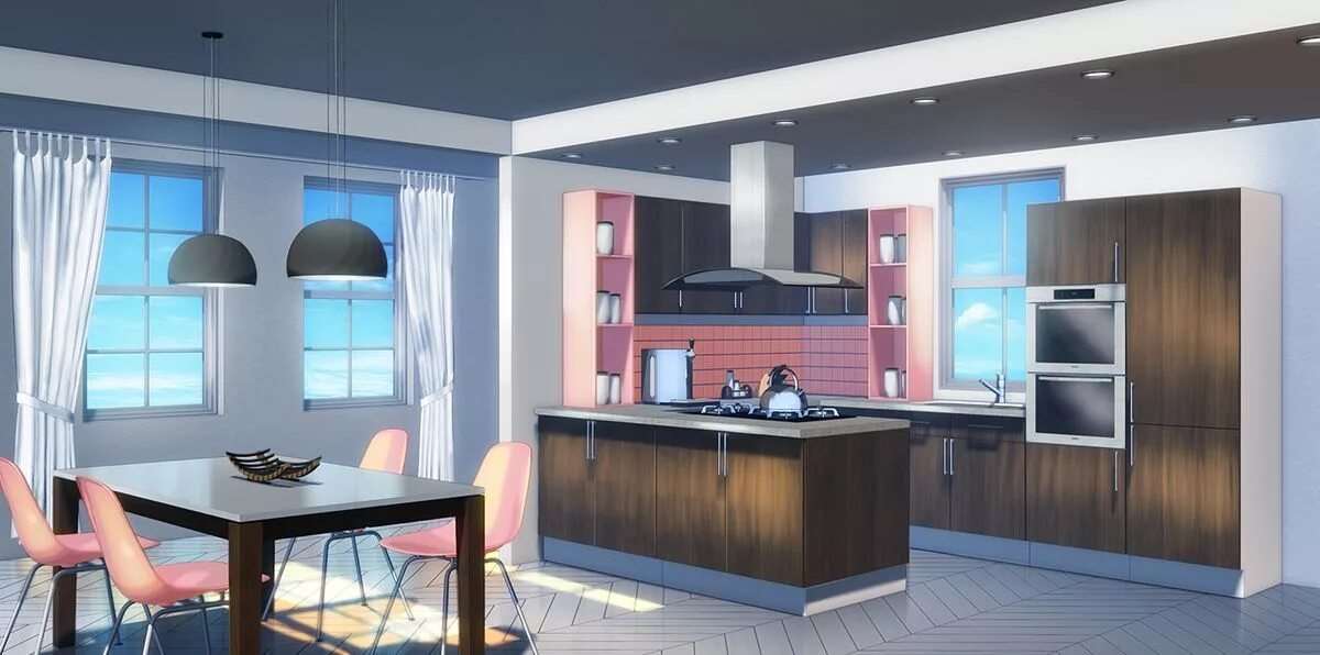 Кухня в стиле аниме 18