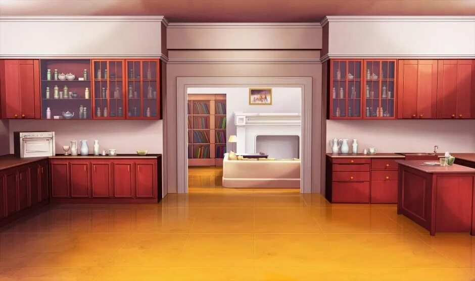 Кухня в стиле аниме 23