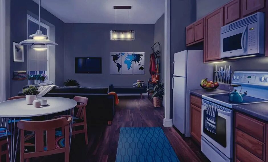 Кухня в стиле аниме 5