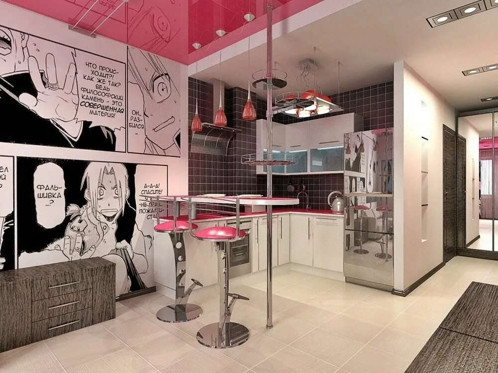 Кухня в стиле аниме 7