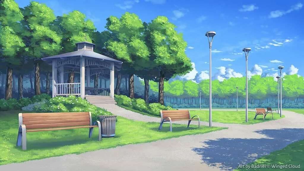 Парк аниме без людей 5