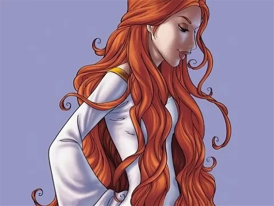 Персонажи с длинными рыжими волосами 11