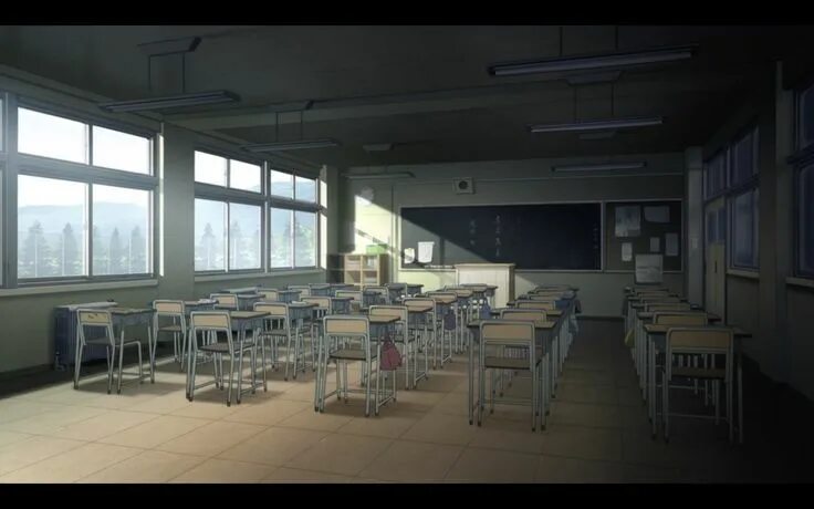 Школа аниме фон без людей 21