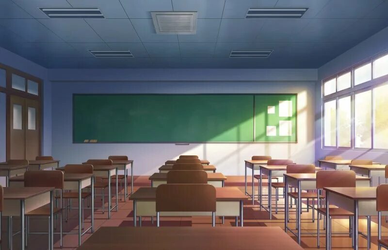 Школа аниме фон без людей 6