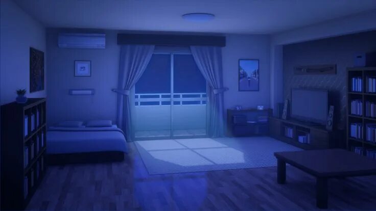 Задний фон аниме комната 10