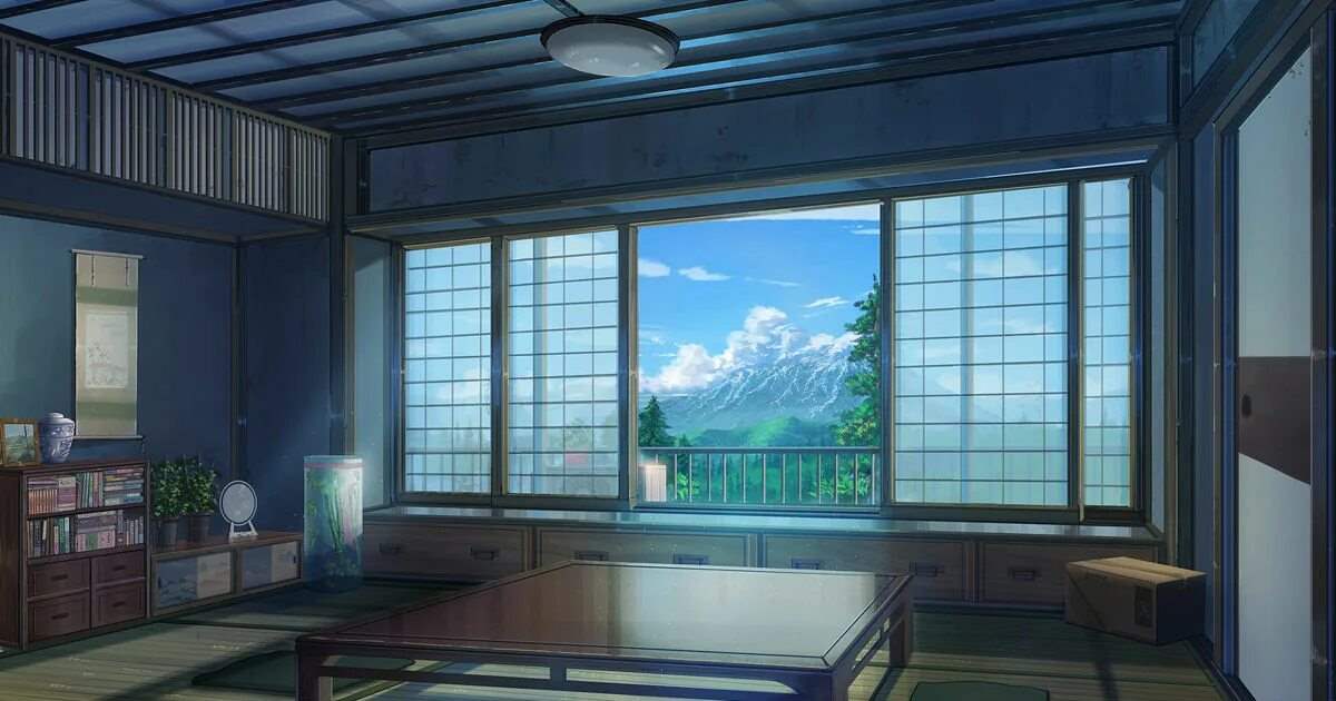 Задний фон аниме комната 17