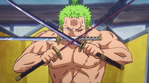 Какие мечи в аниме/манге One Piece использует Зоро для своих техник Санторю в стиле меча?